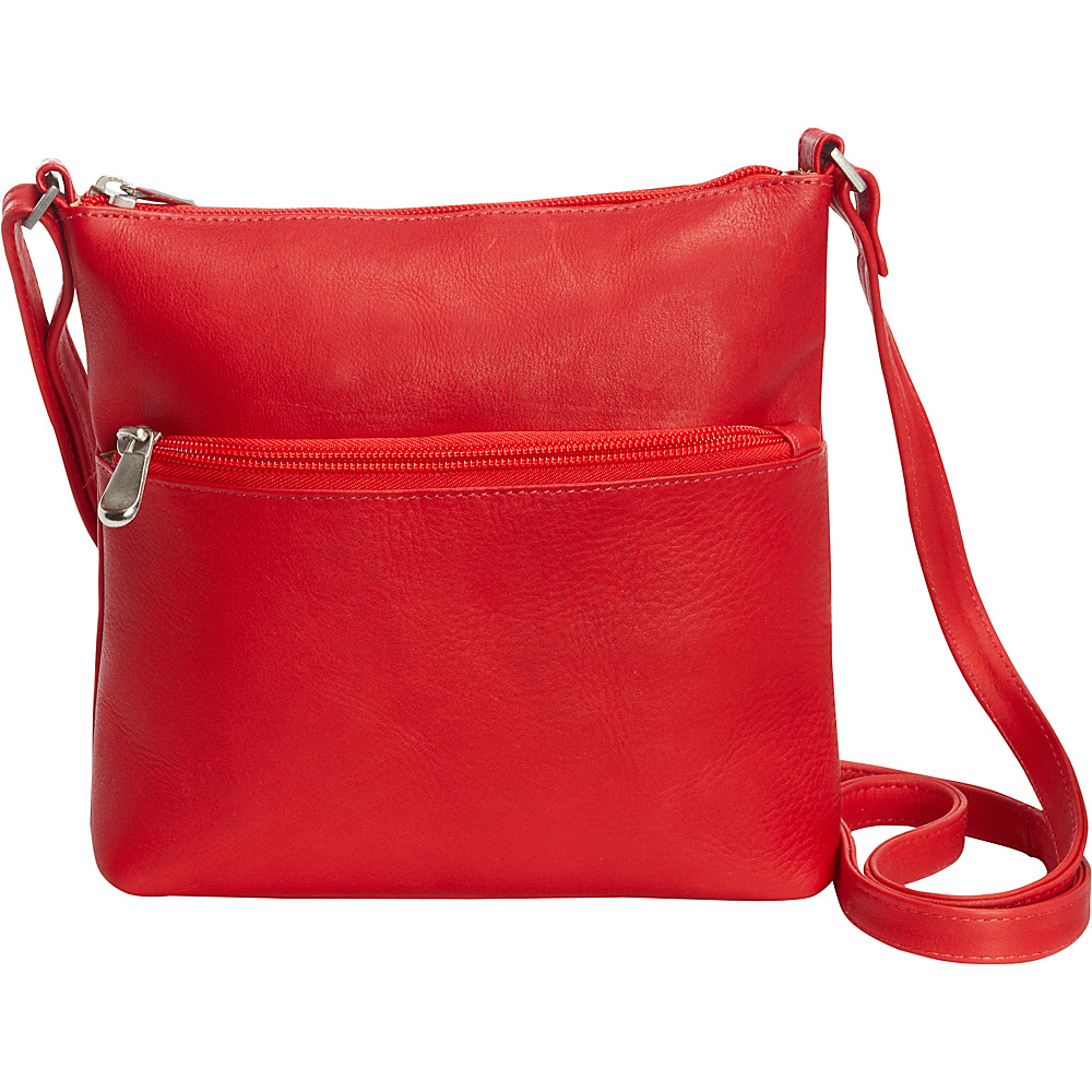 Le Donne Leather Ursula Crossbody Red Le Donne Leather Leather Handbags