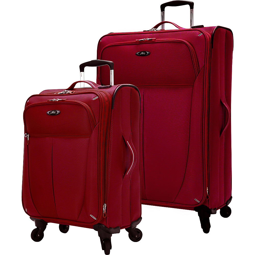 Skyway Mirage Superlight 2 Piece Luggage Set Formula 1 Red Skyway Luggage Sets