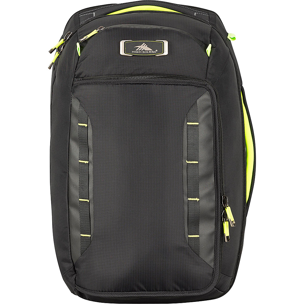 High Sierra AT8 Convertible Carry On Black Zest High Sierra Travel Backpacks
