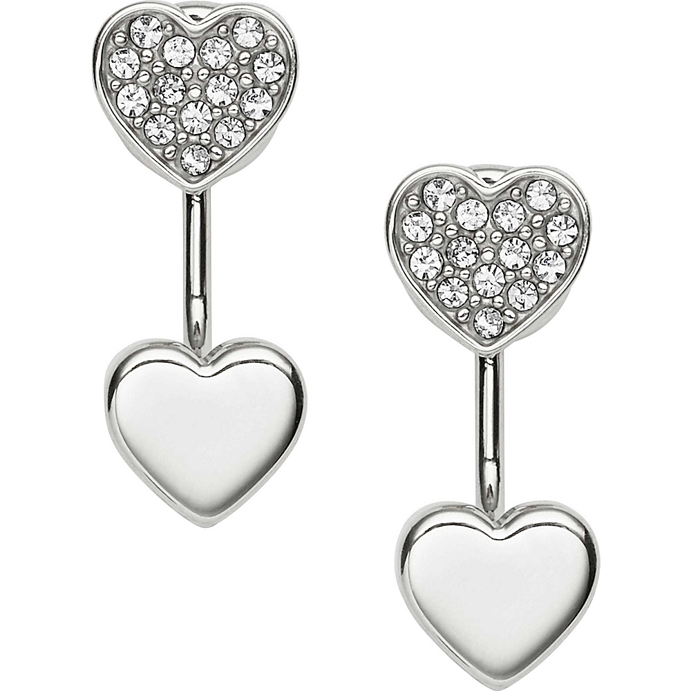 Fossil Heart Studs Silver Fossil Other Fashion Accessories