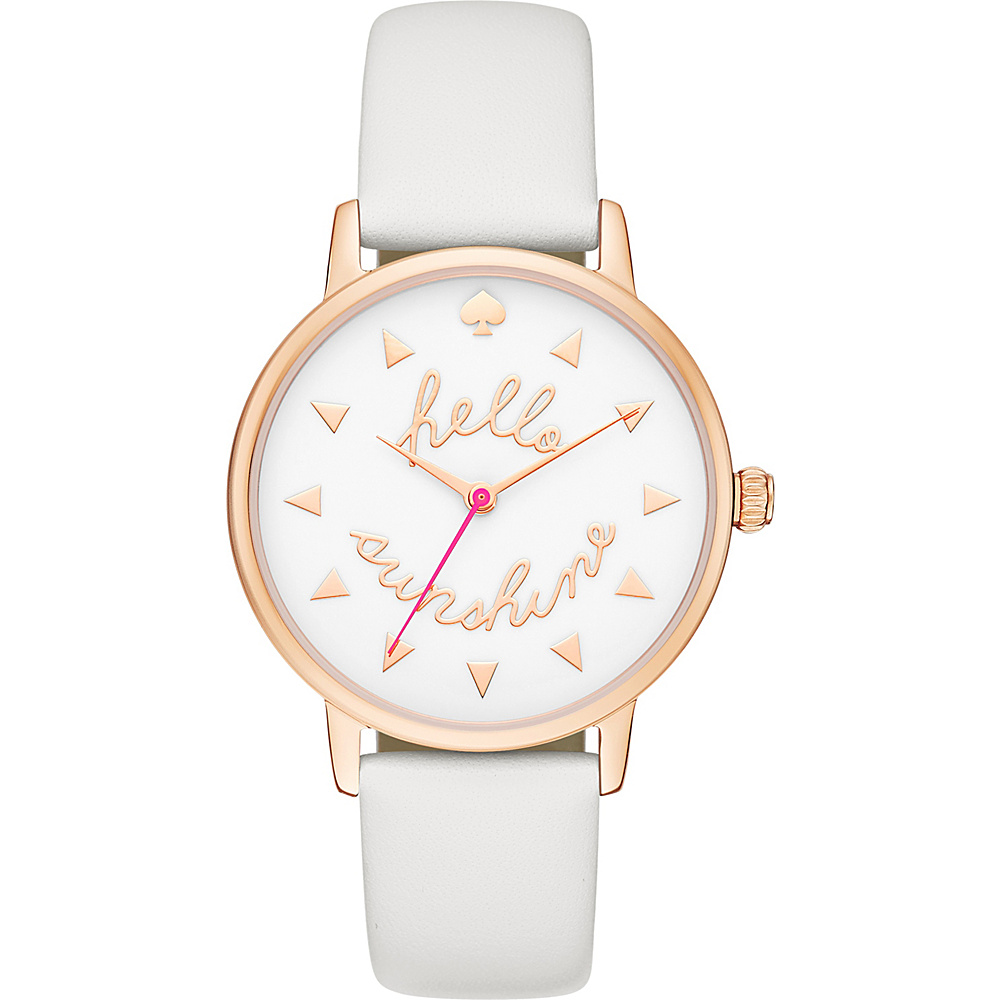 kate spade watches Leather Metro Watch White kate spade watches Watches