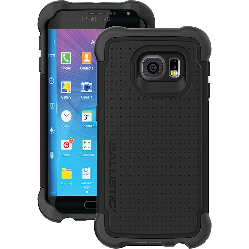 Ballistic Samsung Galaxy S 6 Edge Tough Jacket Case Black Ballistic Personal Electronic Cases