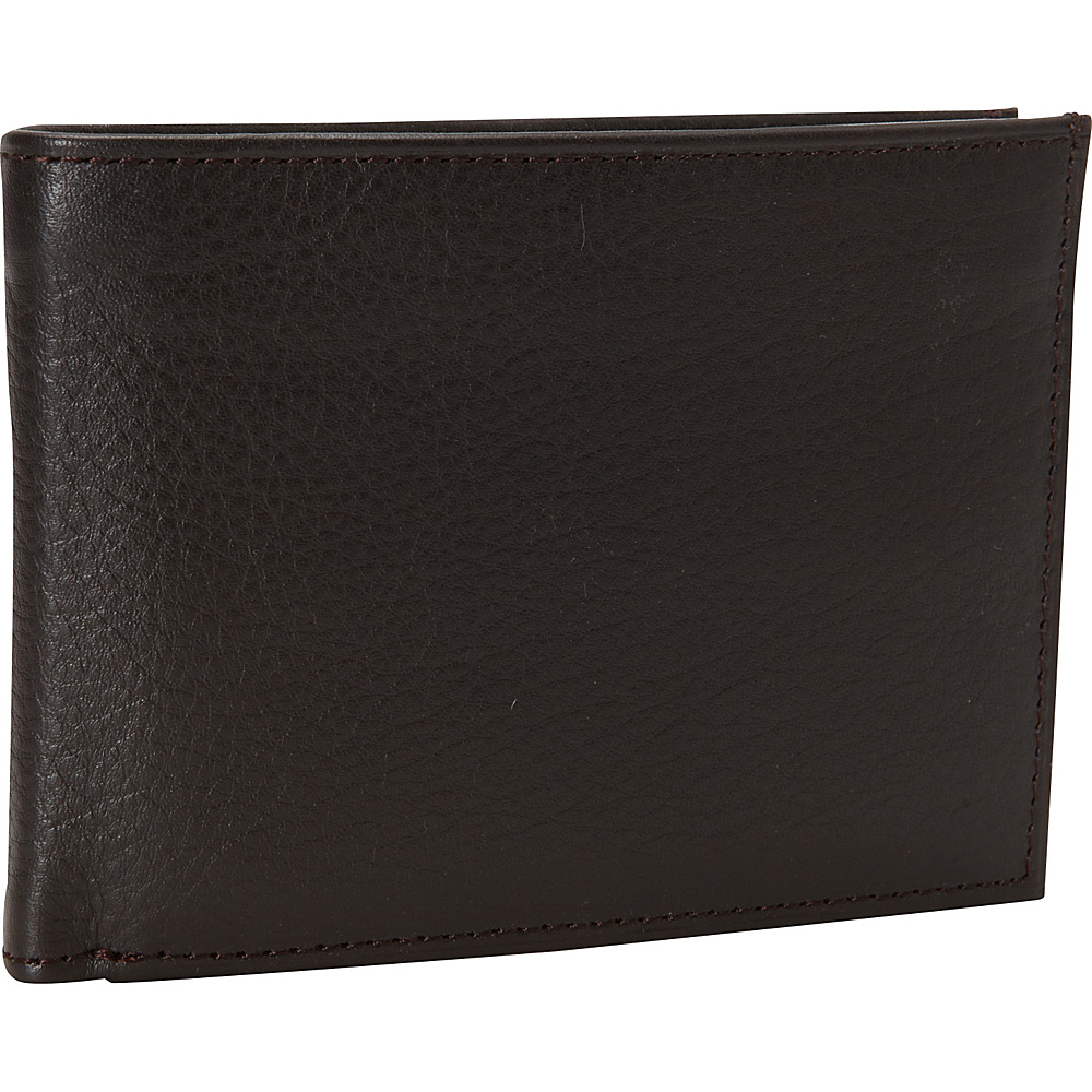 Kiko Leather Traditional Bifold Wallet Brown Kiko Leather Mens Wallets