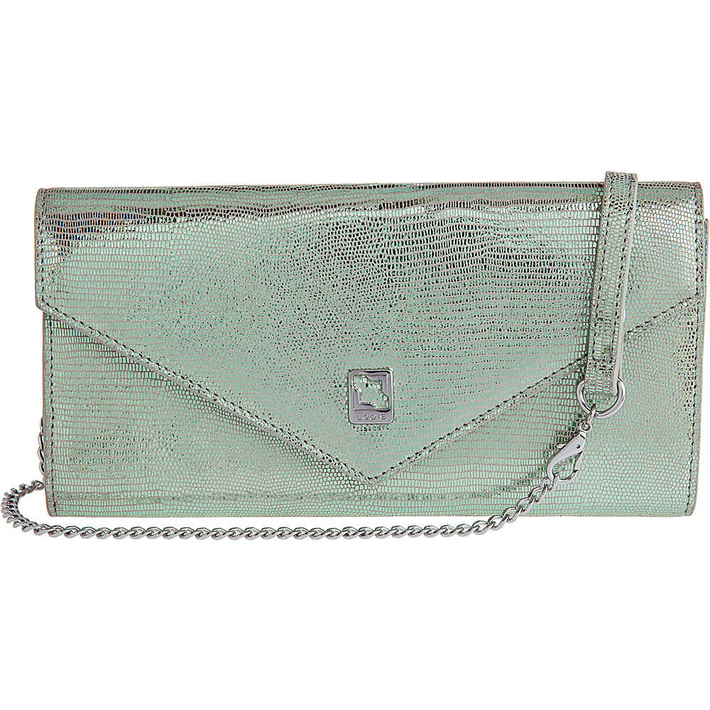 Lodis Sophia Glamorous Nina Crossbody Emerald Lodis Leather Handbags