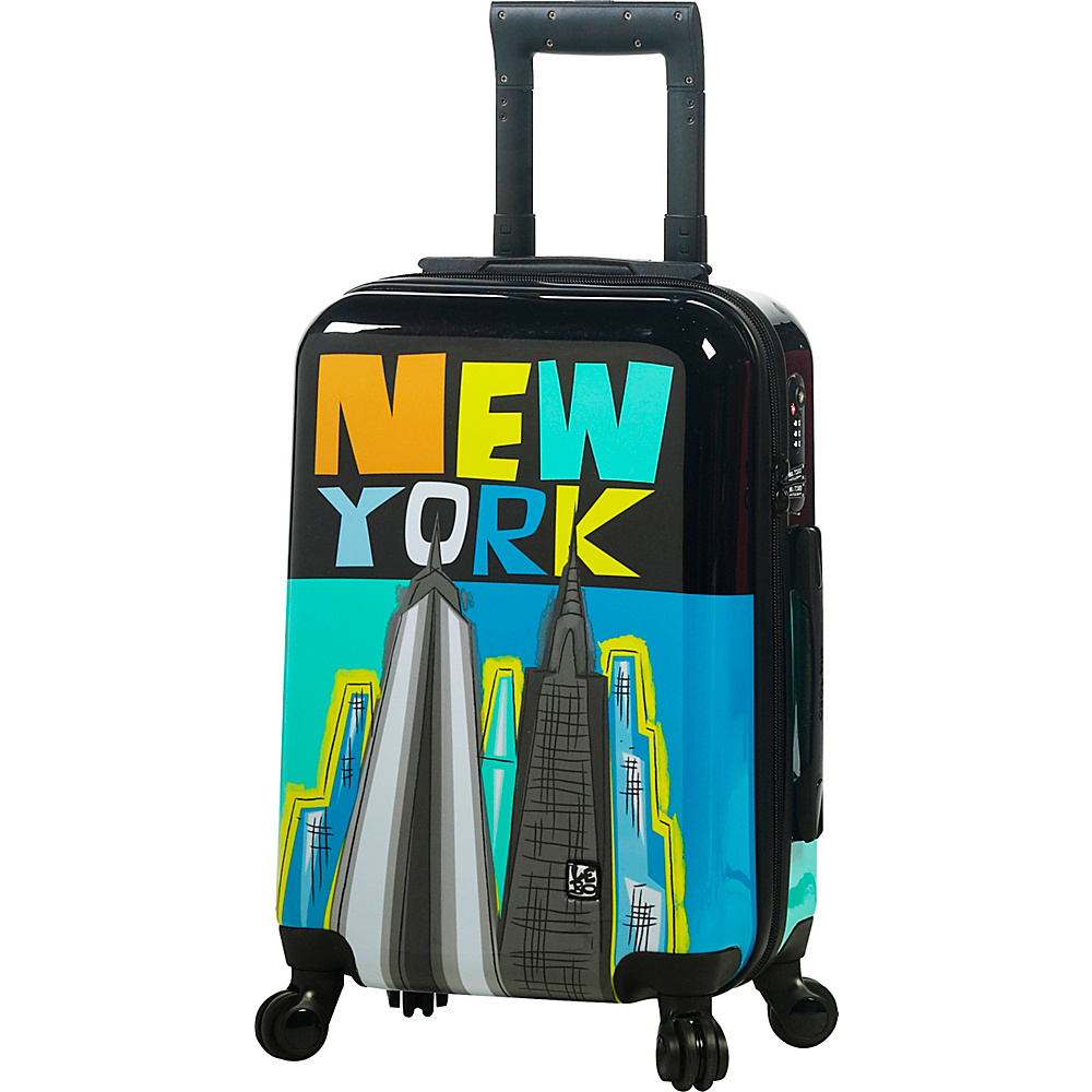 Mia Toro ITALY Lebo Destination USA 20 Carry On Multicolor Mia Toro ITALY Hardside Luggage