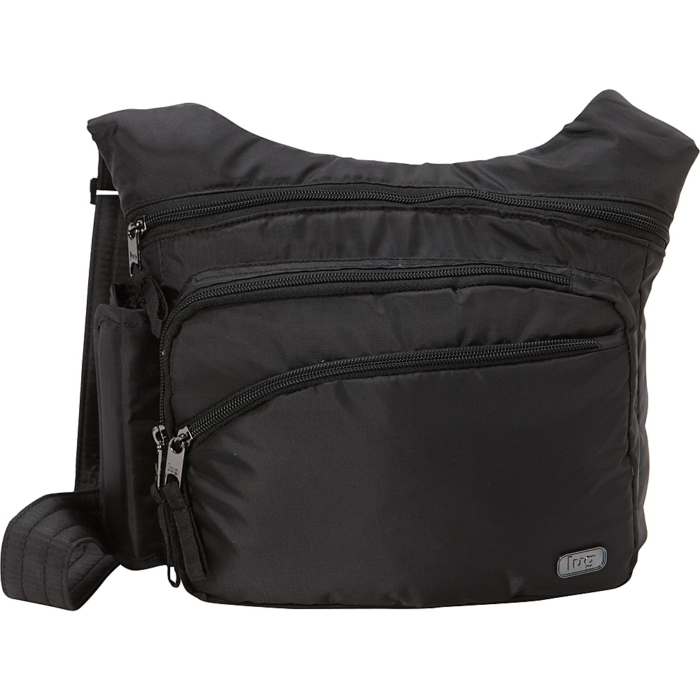 Lug RFID Sidekick Excursion Pouch Midnight Black Lug Fabric Handbags