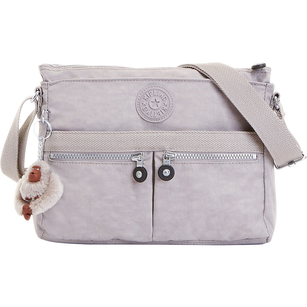 Kipling Angie Crossbody Slate Grey Kipling Fabric Handbags