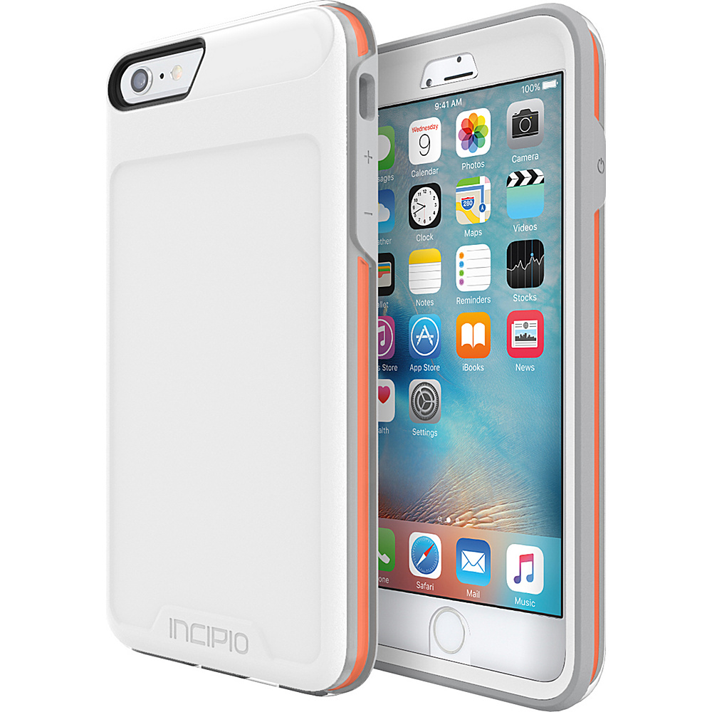 Incipio Performance Series Level 5 for iPhone 6 Plus 6s Plus White Orange Incipio Electronic Cases
