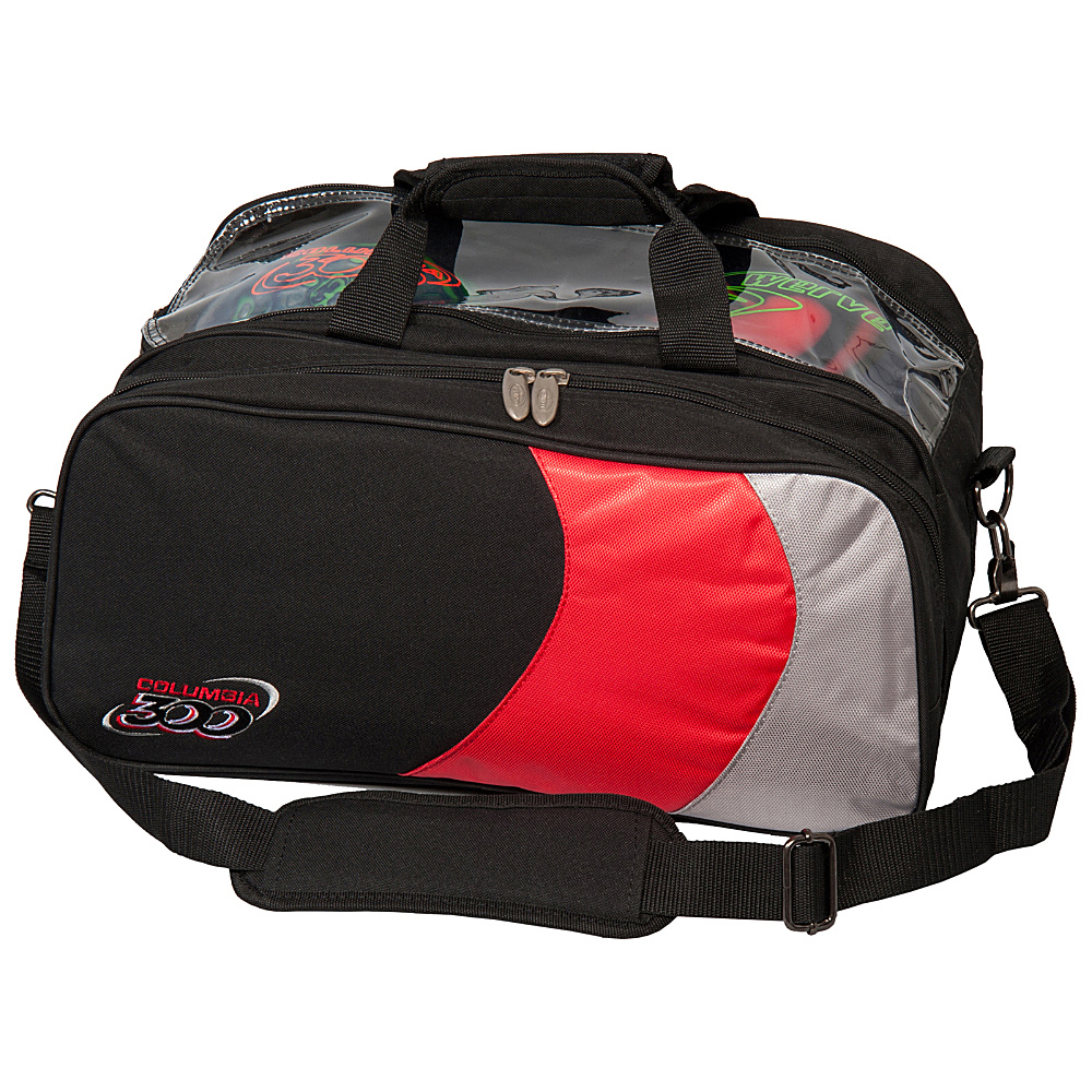 Columbia 300 Bags Columbia 300 Double Ball Tote Red Silver Black Columbia 300 Bags Bowling Bags