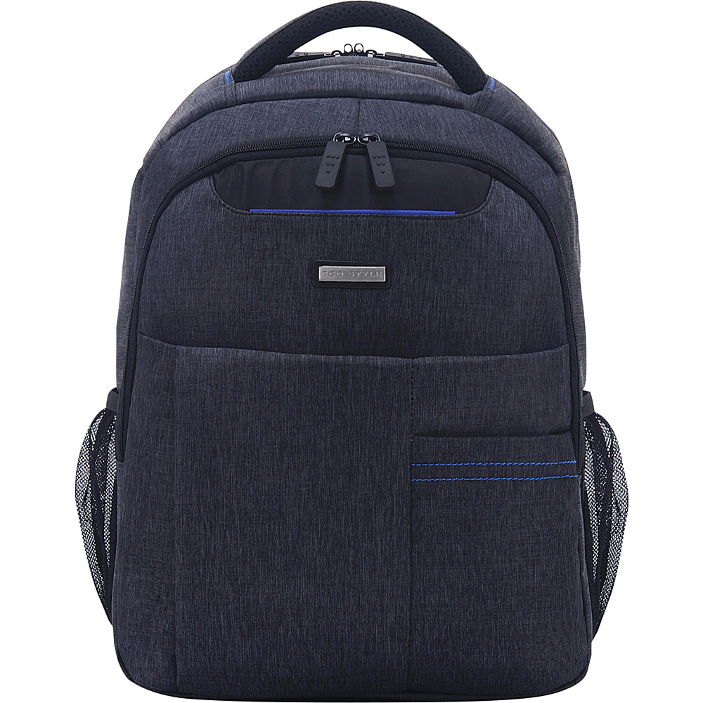 ECO STYLE Tech Lite Backpack Gray Blue ECO STYLE Business Laptop Backpacks
