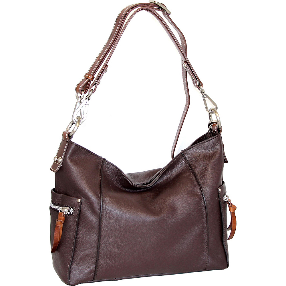 Nino Bossi Peggy Sue Crossbody Chocolate Nino Bossi Leather Handbags