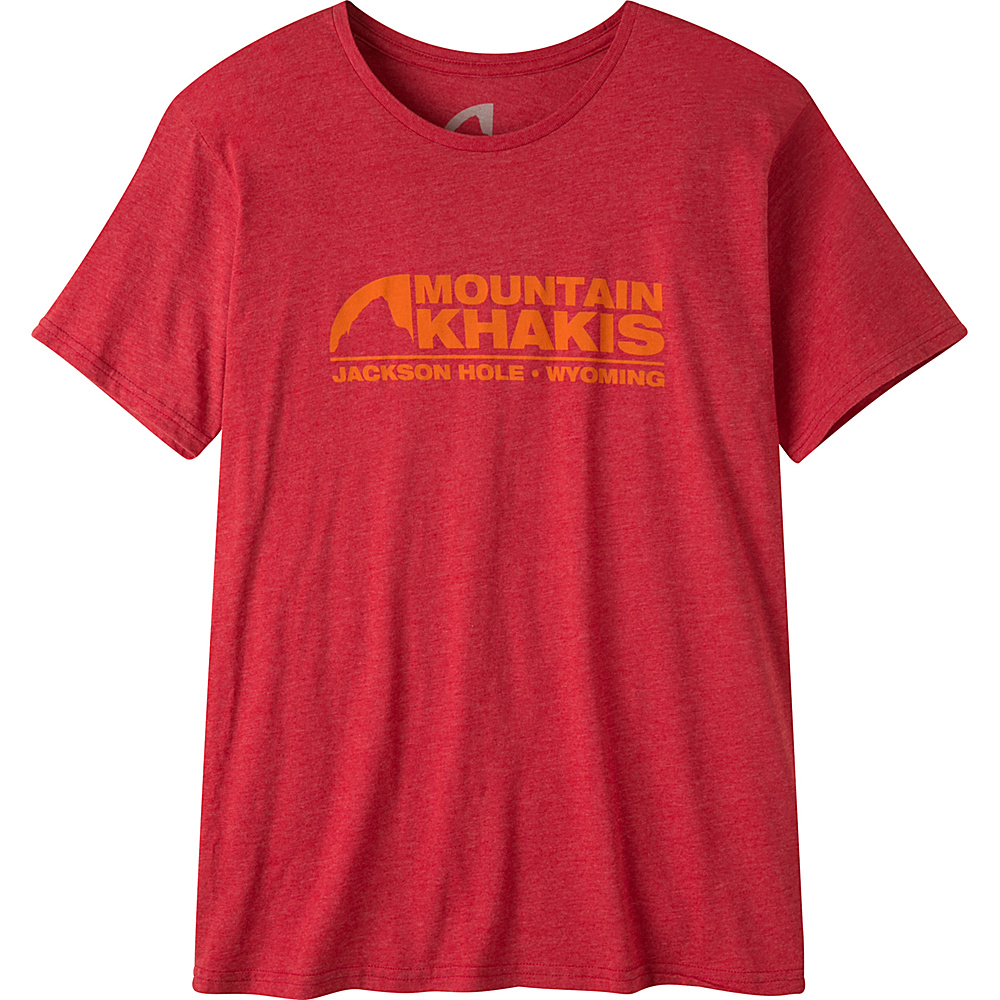 Mountain Khakis Logo Short Sleeve T Shirt XL Charcoal Heather Mountain Khakis Men s Apparel
