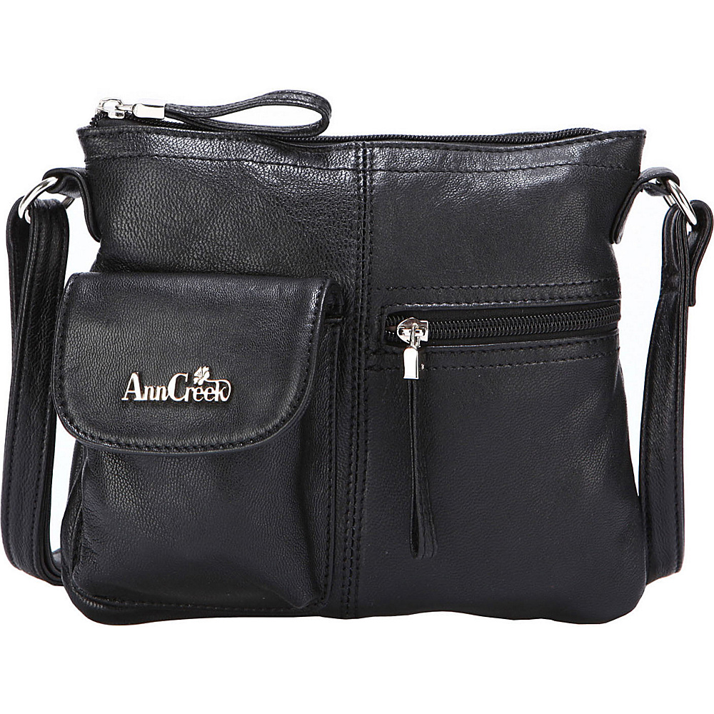 Ann Creek Women s Larchmont Leather Satchel Bag Black Ann Creek Leather Handbags