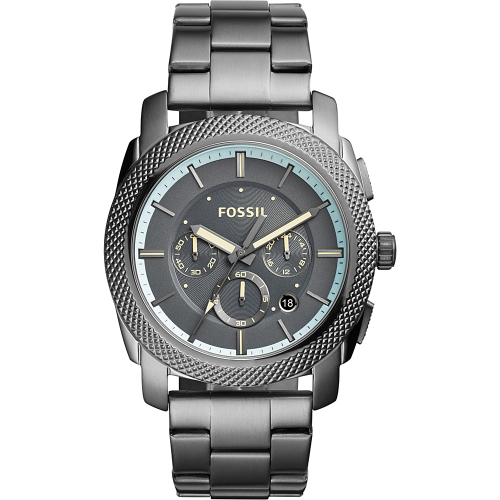 Fossil Machine Chronograph Stainless Steel Watch Grey Fossil Watches