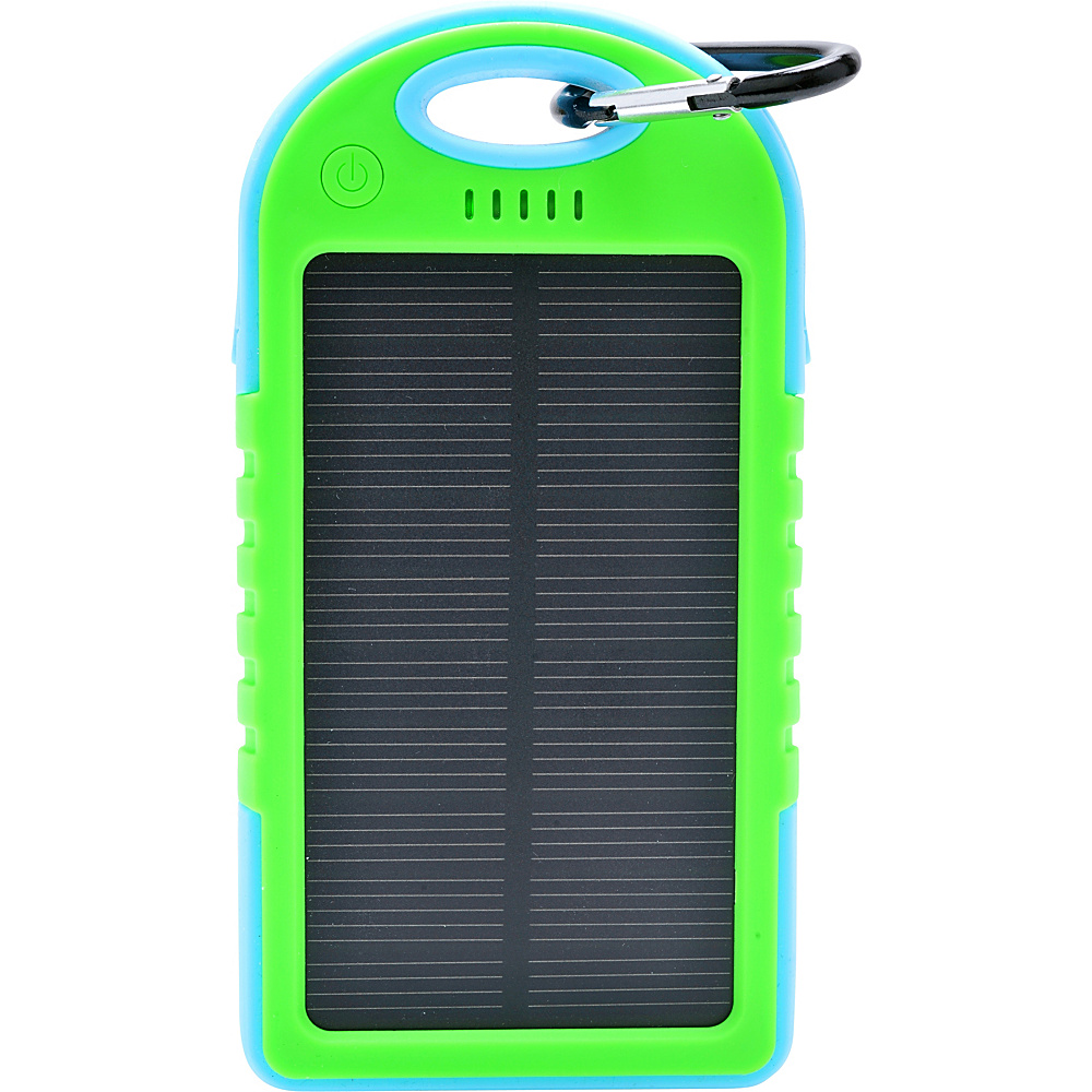 iBoost 5000 Mah Solar Rechargeable Powerbank With 2 Usb Outputs; Charges 2 Devices At Once Green iBoost Electronics