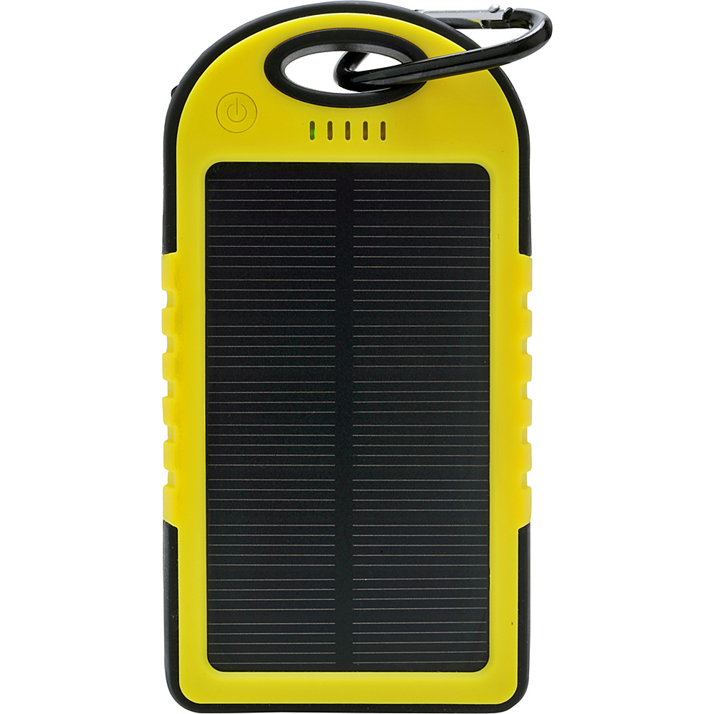 iBoost 5000 Mah Solar Rechargeable Powerbank With 2 Usb Outputs; Charges 2 Devices At Once Yellow iBoost Electronics