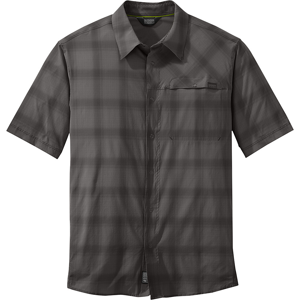 Outdoor Research Mens Astroman Short Sleeve Shirt L Pewter Outdoor Research Men s Apparel