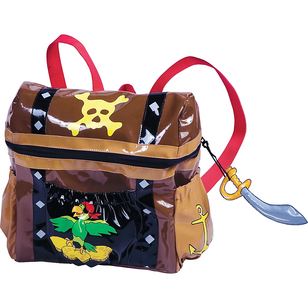 Kidorable Pirate Backpack Brown One Size Kidorable Everyday Backpacks