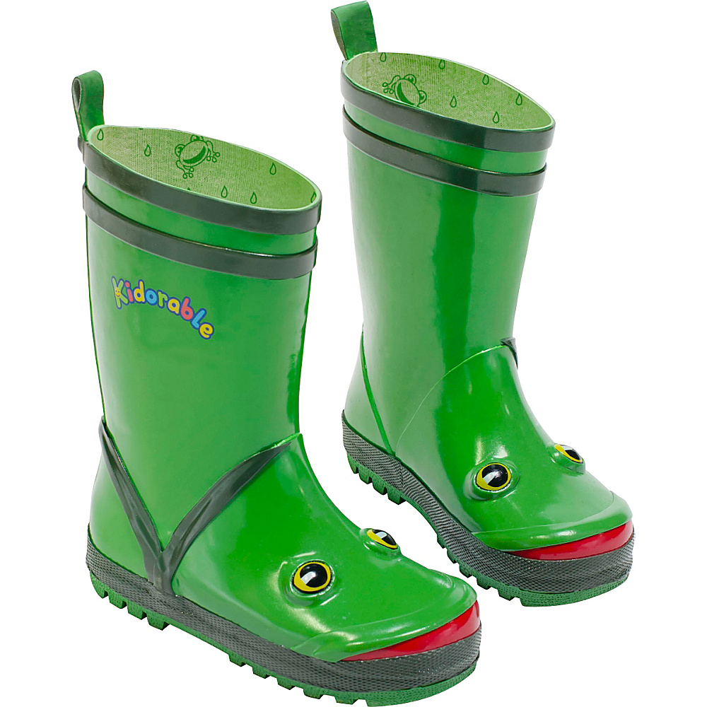 Kidorable Frog Rain Boots 2 US Kid s M Regular Medium Green Kidorable Men s Footwear