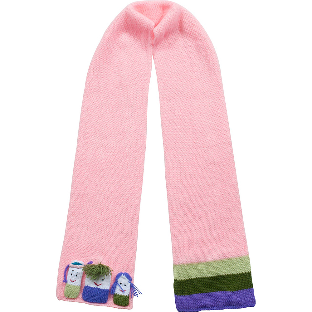 Kidorable Girls Knit Scarf Pink One Size Kidorable Hats Gloves Scarves