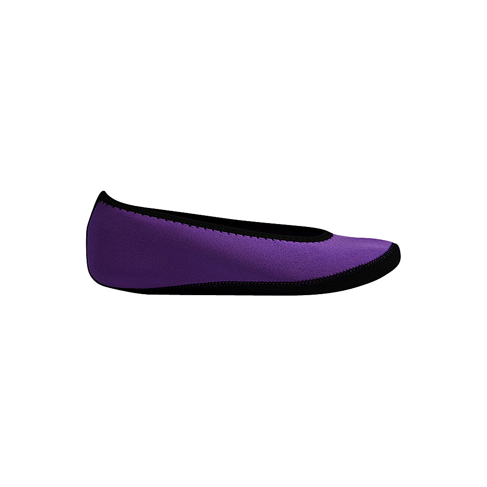 NuFoot Ballet Flats Travel Slippers Solids M Purple Large NuFoot Women s Footwear