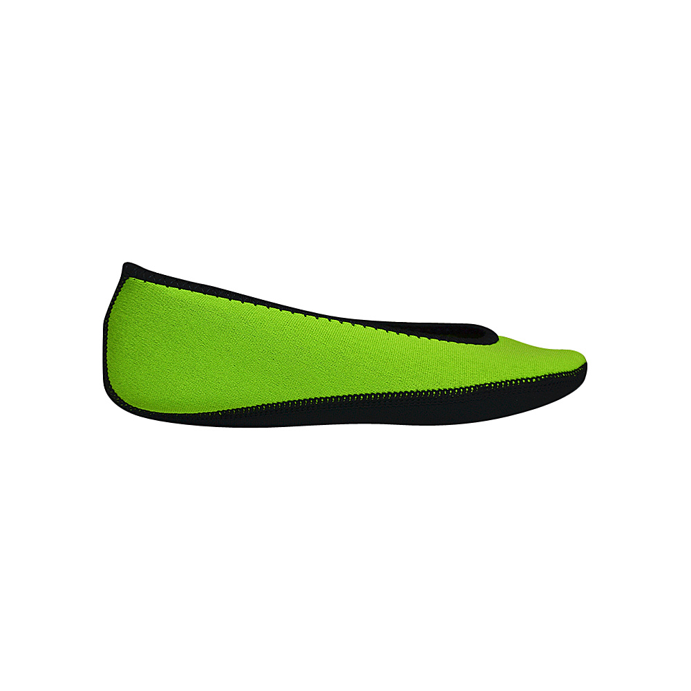NuFoot Ballet Flats Travel Slippers Solids M Green Large NuFoot Women s Footwear