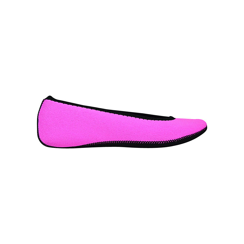 NuFoot Ballet Flats Travel Slippers Solids XL Pink Large NuFoot Women s Footwear