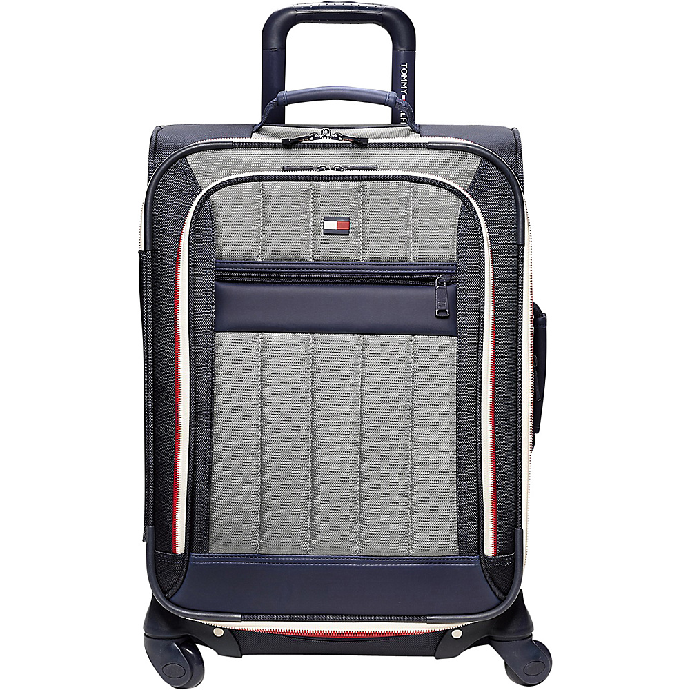 Tommy Hilfiger Luggage Classic Sport 21 Exp. Carry On Navy Grey Tommy Hilfiger Luggage Softside Carry On