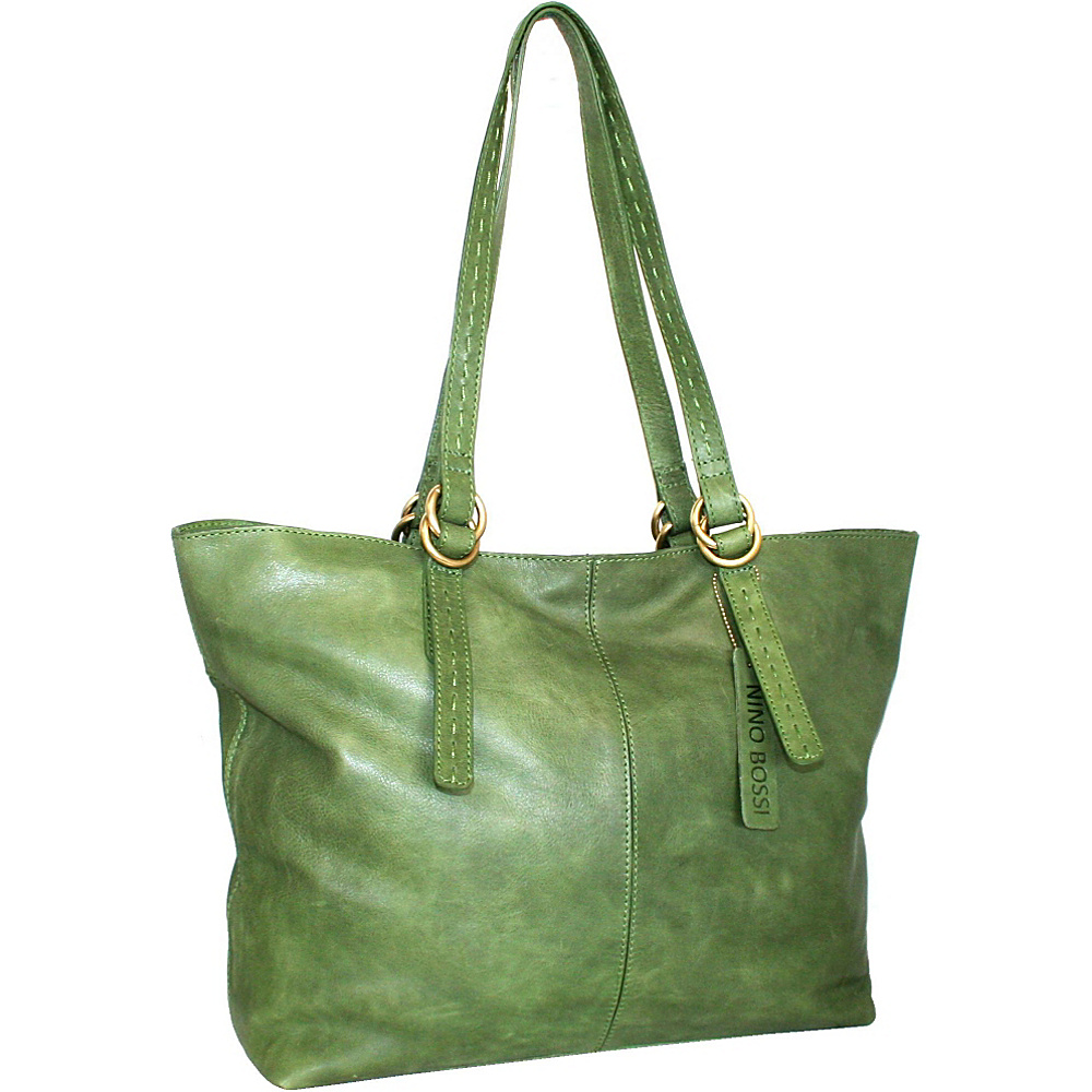 Nino Bossi Lay Down Sally Tote Avocado Nino Bossi Leather Handbags