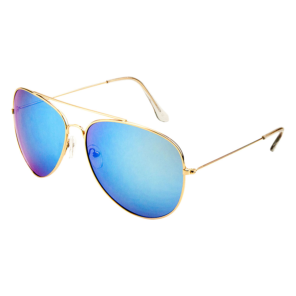 SW Global Eyewear Juan Double Bridge Aviator Fashion Sunglasses Blue SW Global Sunglasses
