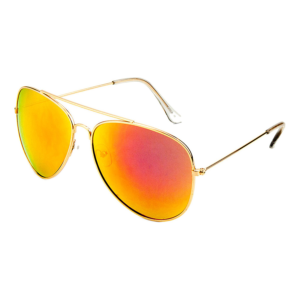 SW Global Eyewear Juan Double Bridge Aviator Fashion Sunglasses Orange SW Global Sunglasses