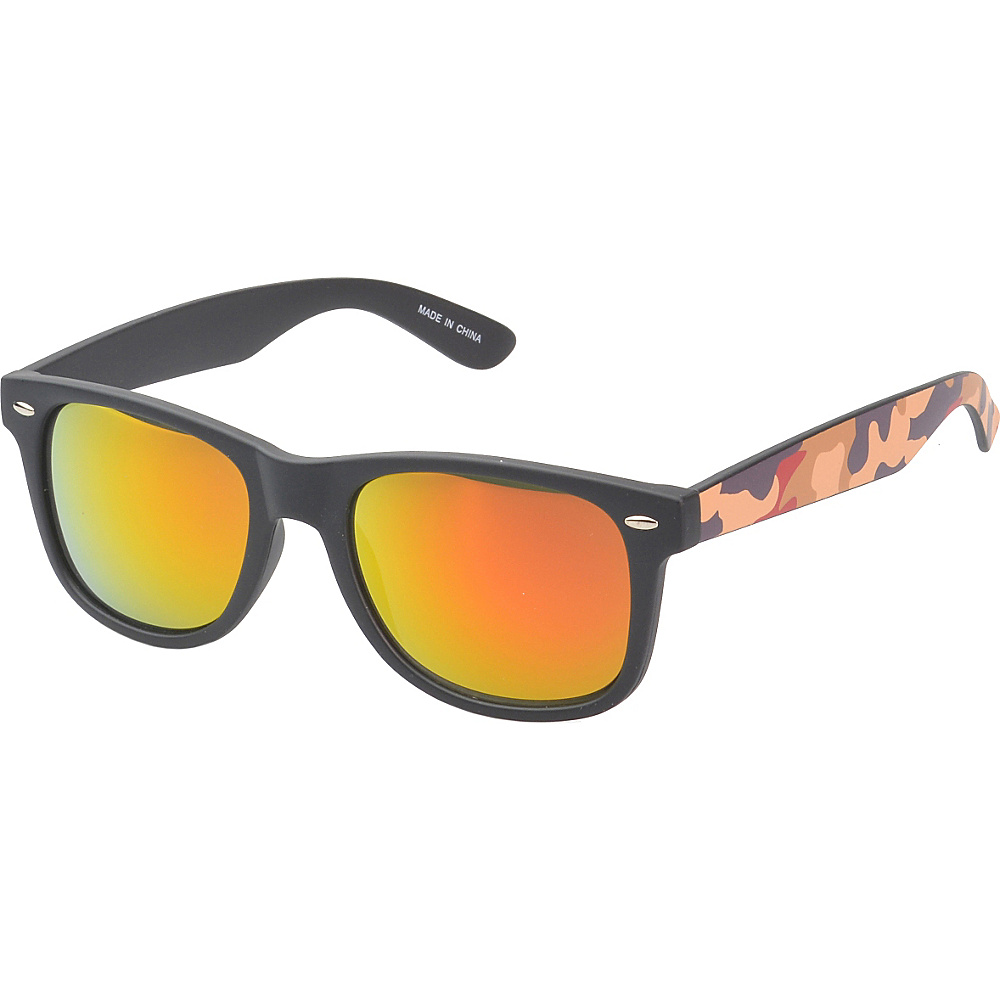 SW Global Eyewear Baldwin Retro Square Camouflage Fashion Sunglasses Beige SW Global Sunglasses