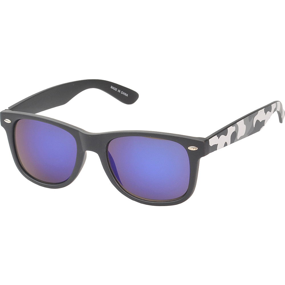 SW Global Eyewear Baldwin Retro Square Camouflage Fashion Sunglasses Grey SW Global Sunglasses