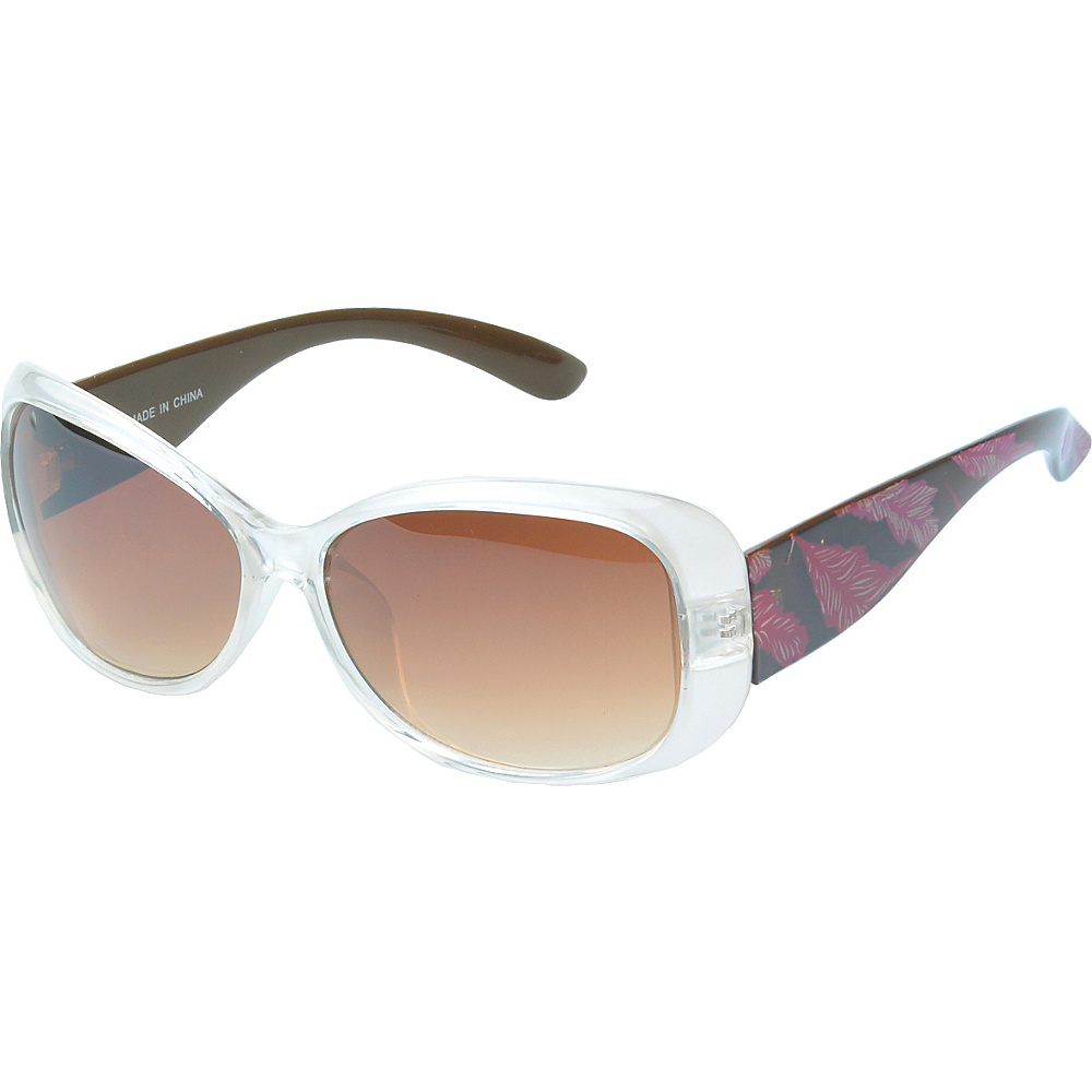 SW Global Eyewear Bonita Oval Fashion Sunglasses Clear Black SW Global Sunglasses