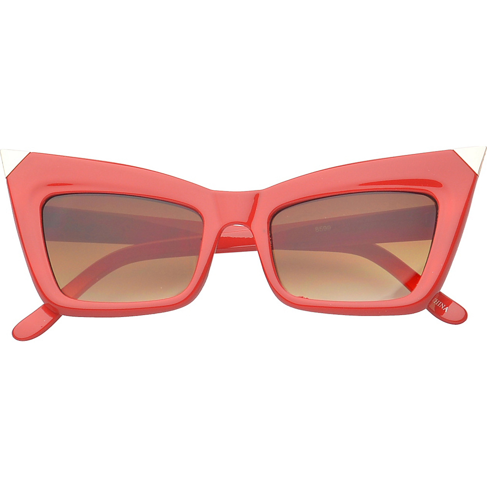 SW Global Eyewear Orville Cat Eye Fashion Sunglasses Red SW Global Sunglasses
