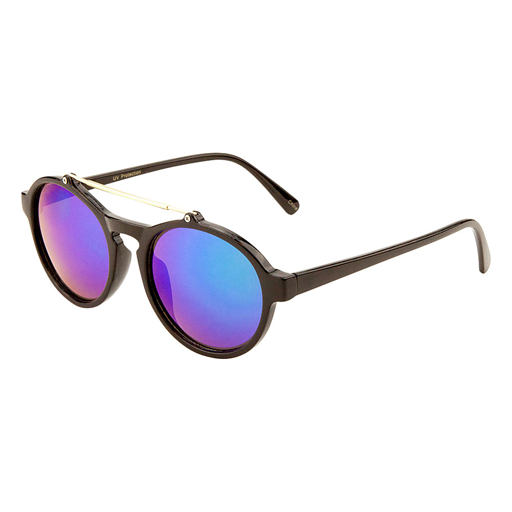 SW Global Eyewear Leva Double Bridge Oval Fashion Sunglasses Purple SW Global Sunglasses