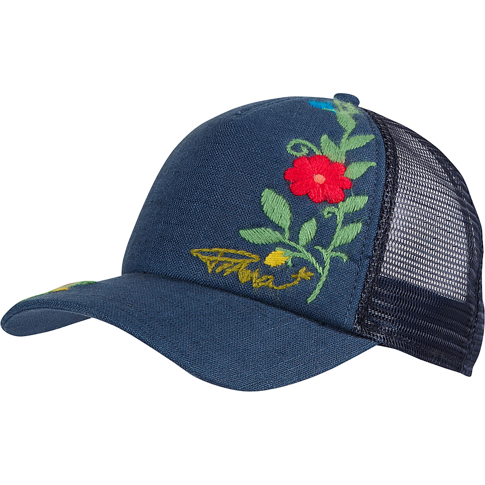 PrAna Embroidered Trucker Hat Blue Ridge PrAna Hats