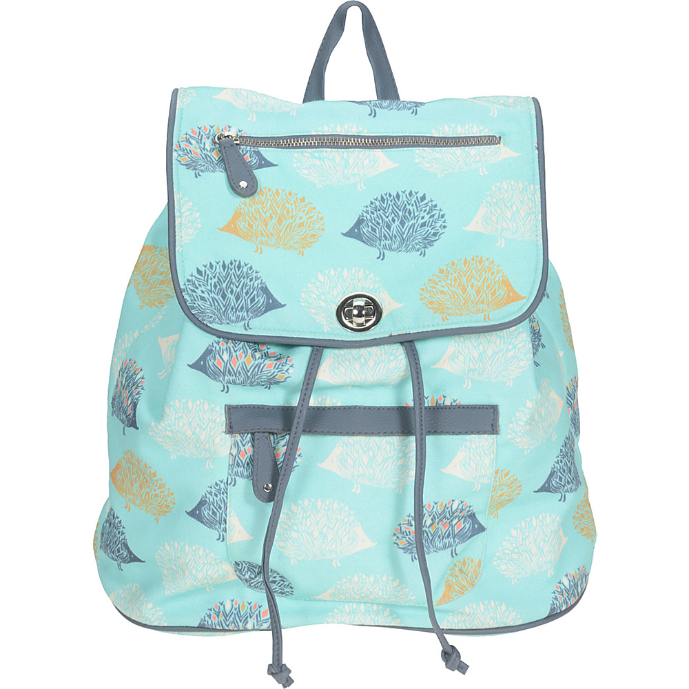 Capri Designs Sarah Watts Slouch Backpack Hedgehog Capri Designs Fabric Handbags