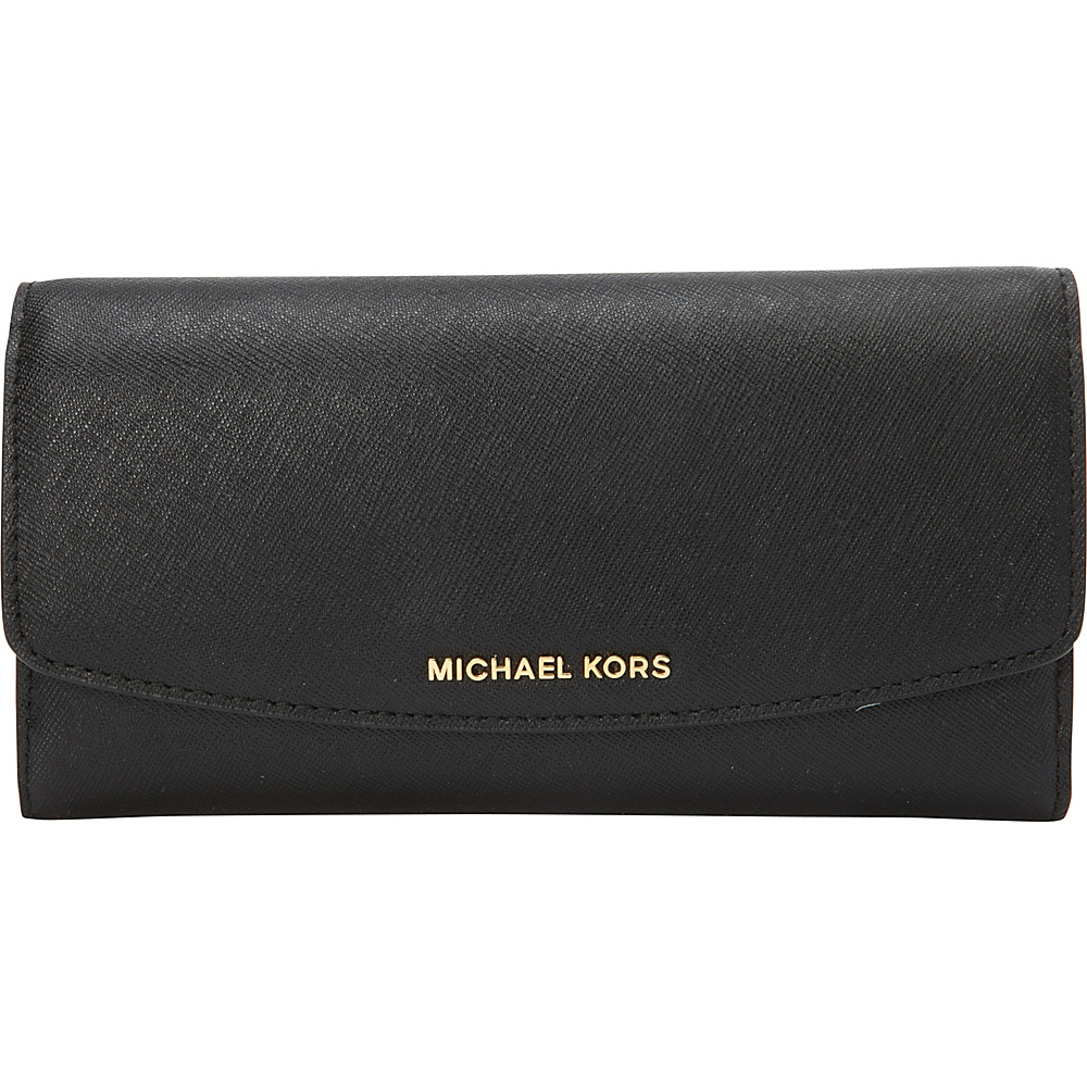 MICHAEL Michael Kors Ava Large Trifold Wallet Black MICHAEL Michael Kors Designer Ladies Wallets