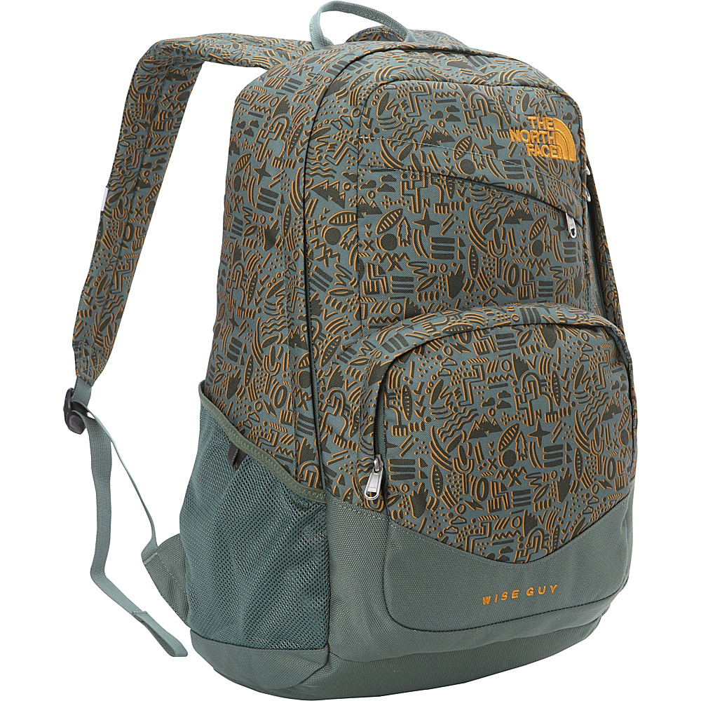 The North Face Wise Guy Backpack Duck Green Iconversational Print The North Face Everyday Backpacks