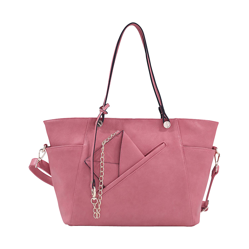MKF Collection Ramona Designer Tote Bag Pink MKF Collection Manmade Handbags