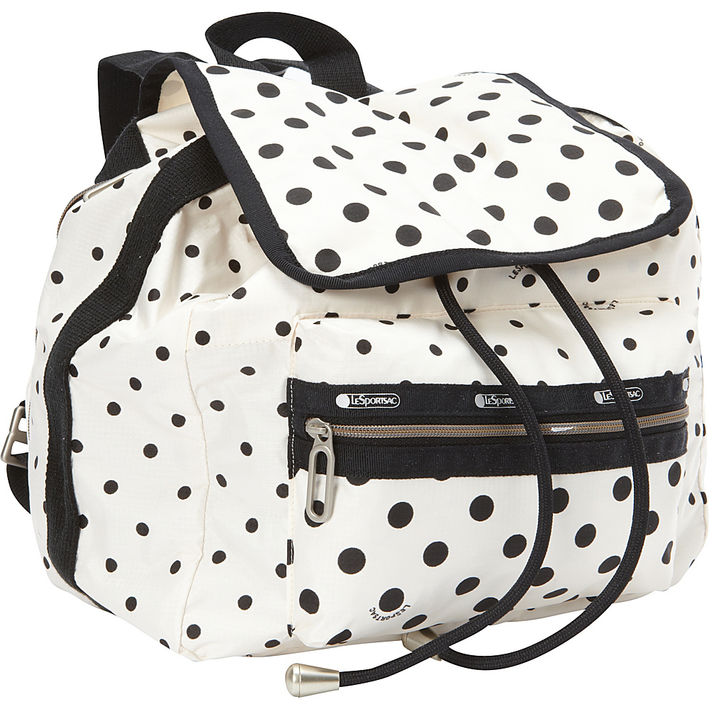 LeSportsac Mini Voyager Backpack Sun Multi Cream LeSportsac Fabric Handbags