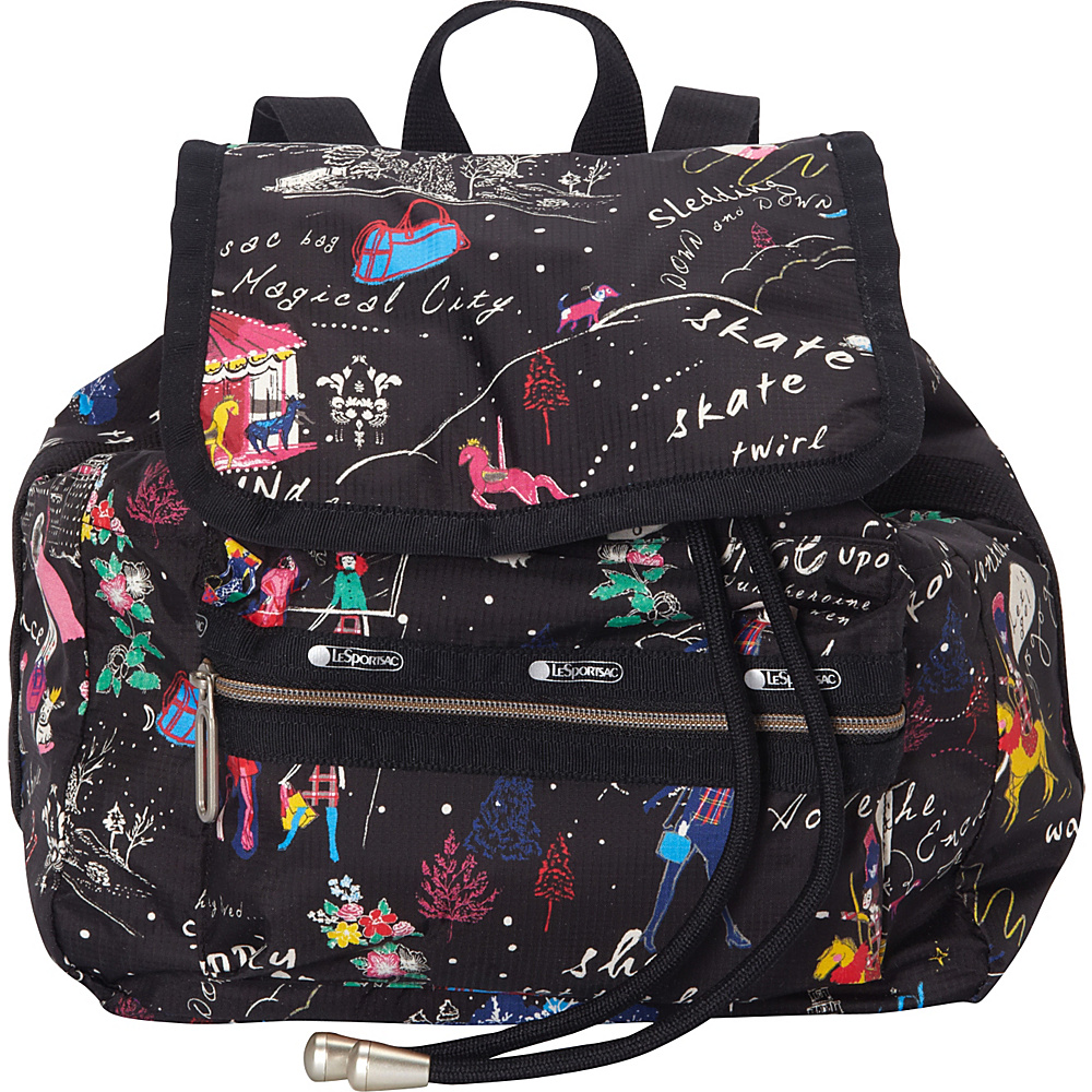 LeSportsac Mini Voyager Backpack Wonderland C LeSportsac Fabric Handbags