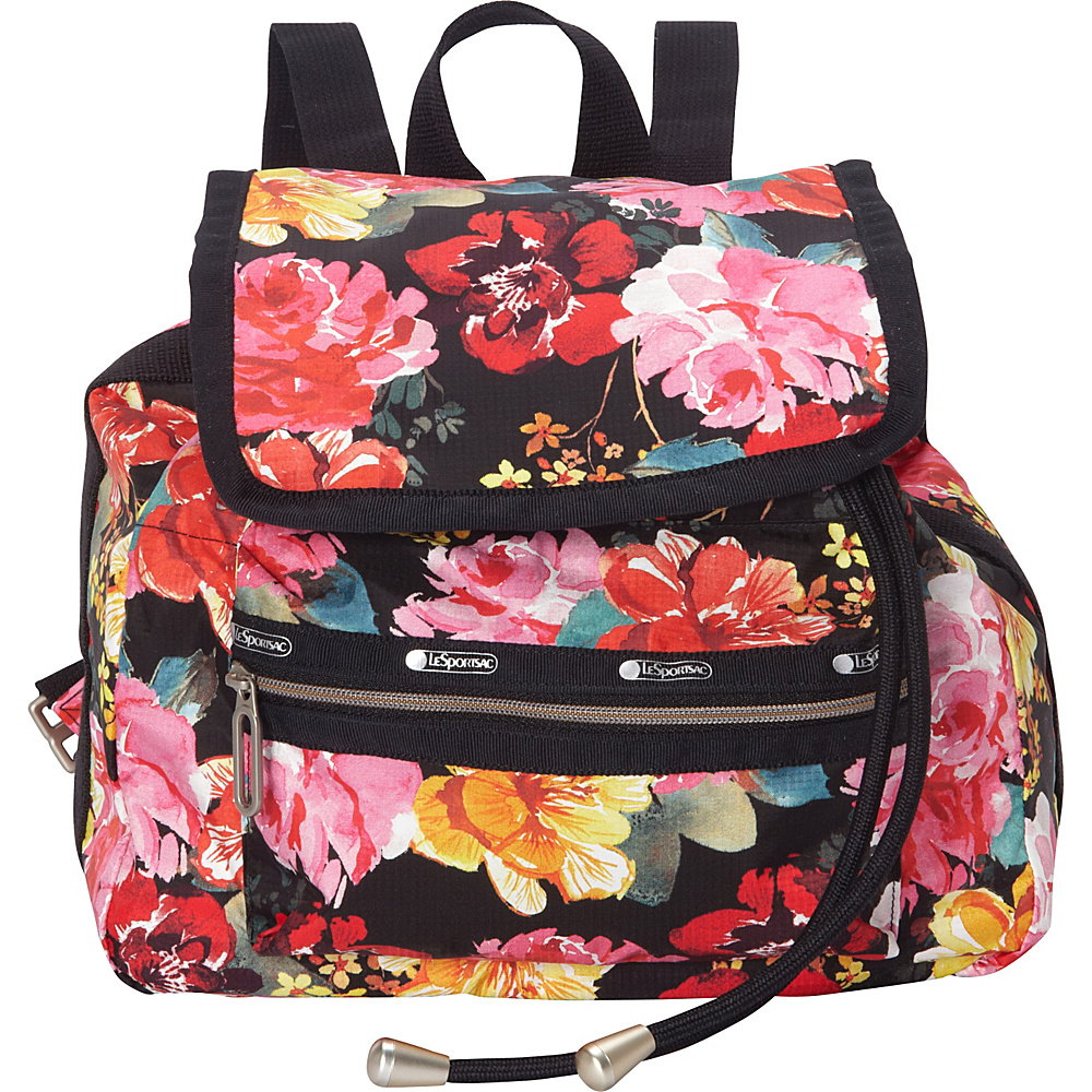 LeSportsac Mini Voyager Backpack Romantics Black C LeSportsac Fabric Handbags