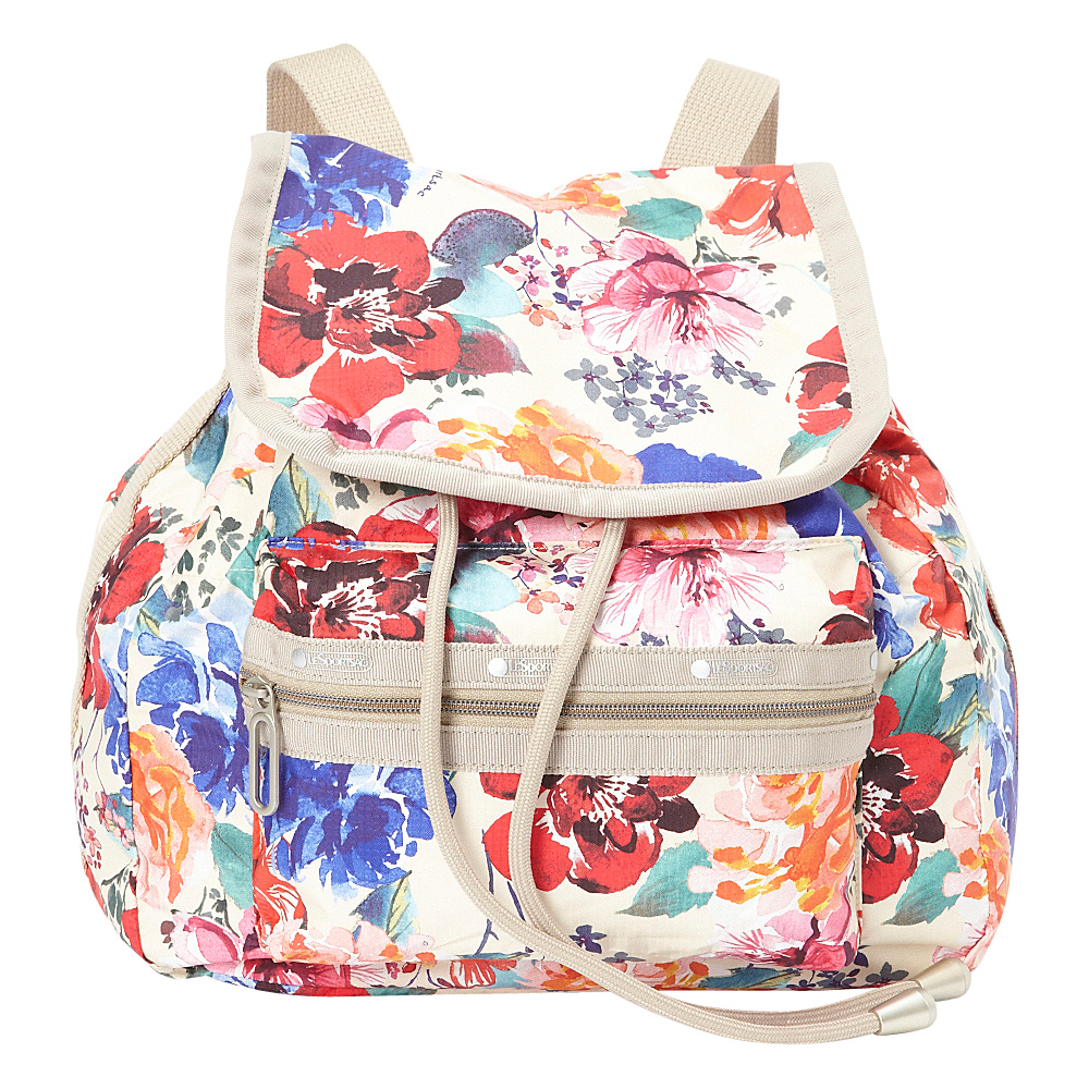 LeSportsac Mini Voyager Backpack Romantics Cream C LeSportsac Fabric Handbags