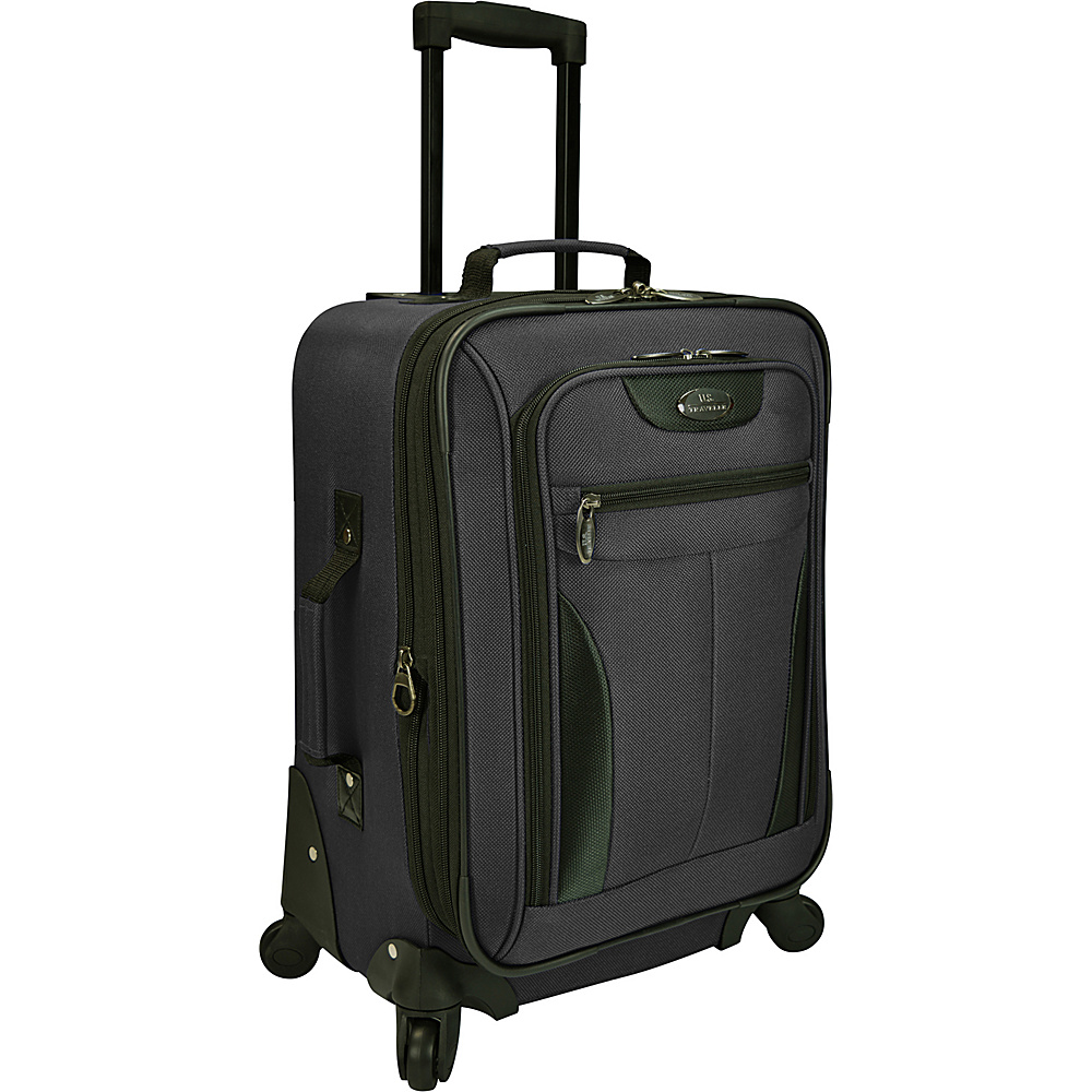 U.S. Traveler Charleville 20 Spinner Luggage Black U.S. Traveler Softside Carry On