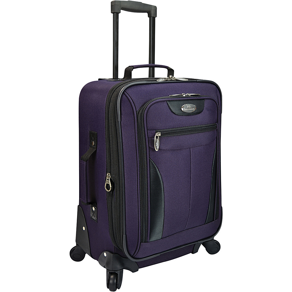 U.S. Traveler Charleville 20 Spinner Luggage Purple U.S. Traveler Softside Carry On