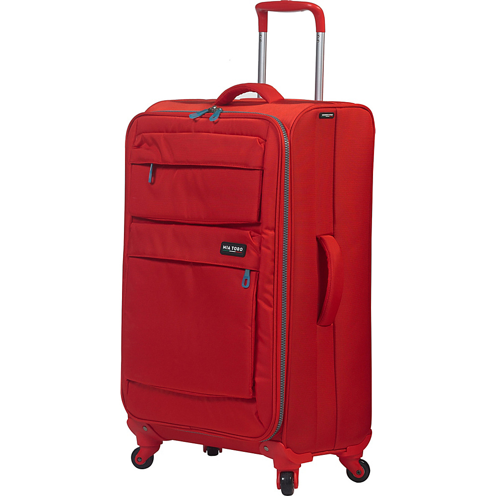 Mia Toro ITALY Dolomiti Softside Spinner 24 Suitcase Red Mia Toro ITALY Luggage Sets