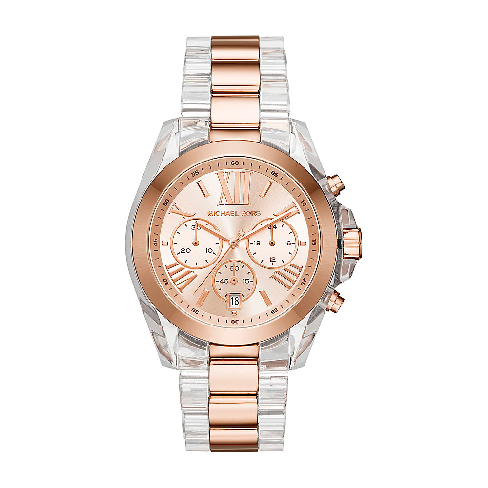 Michael Kors Watches Bradshaw Acetate Chronograph Watch Rose Gold Michael Kors Watches Watches