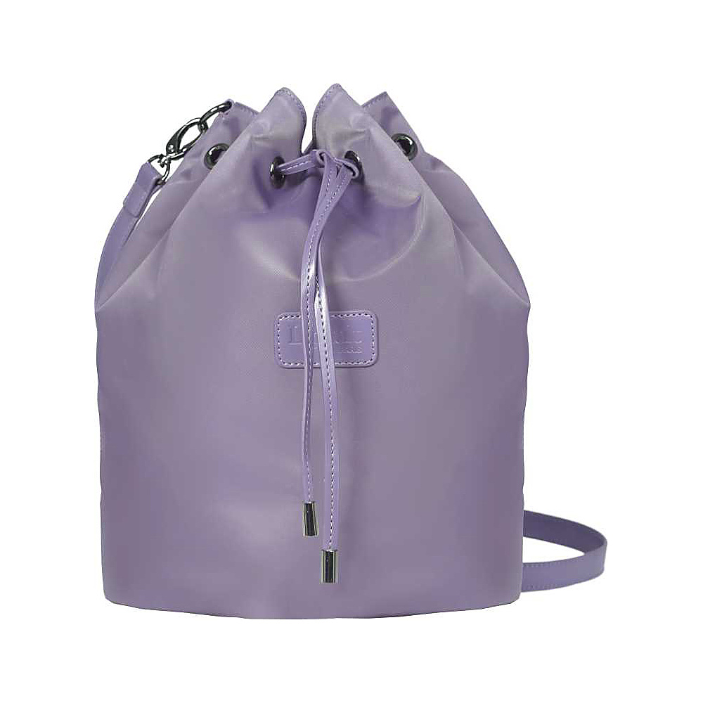 Lipault Paris Bucket Bag Medium Dark Lavender Lipault Paris Fabric Handbags